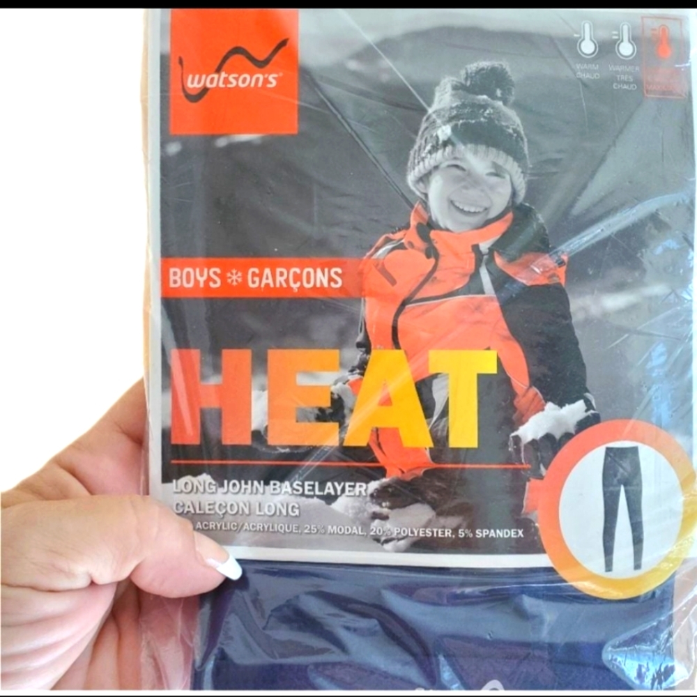 NIB Bass Pro Watson's Boys Heated Underpants Size 5/6